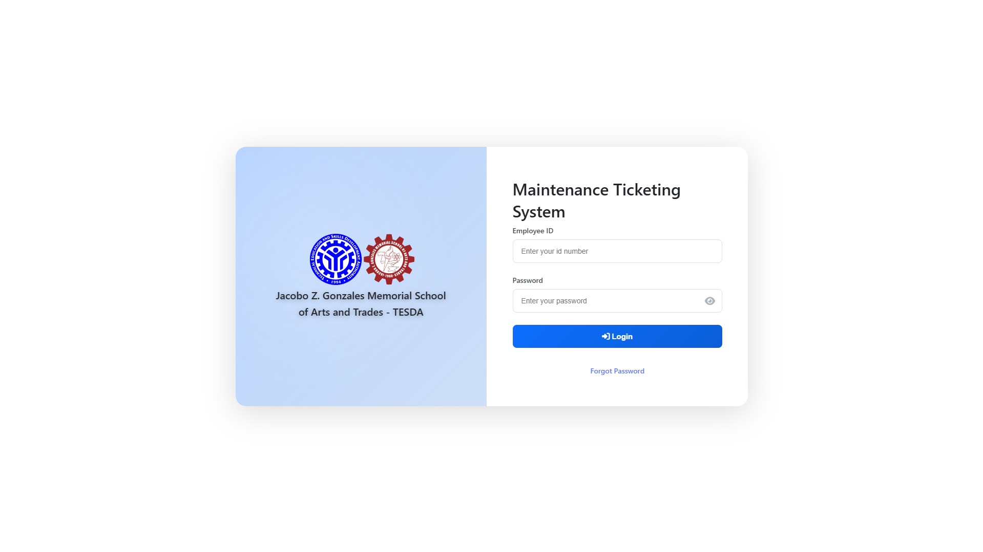Ticketing System Preview